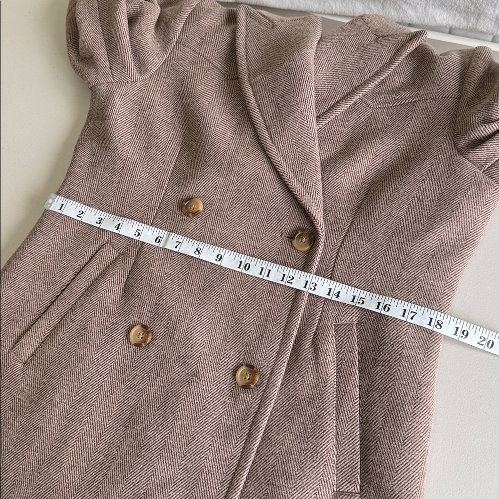 Levi’s Blair Western Coat Wool Blend Herringbone Tan Size XS New With Tags - Picture 11 of 16